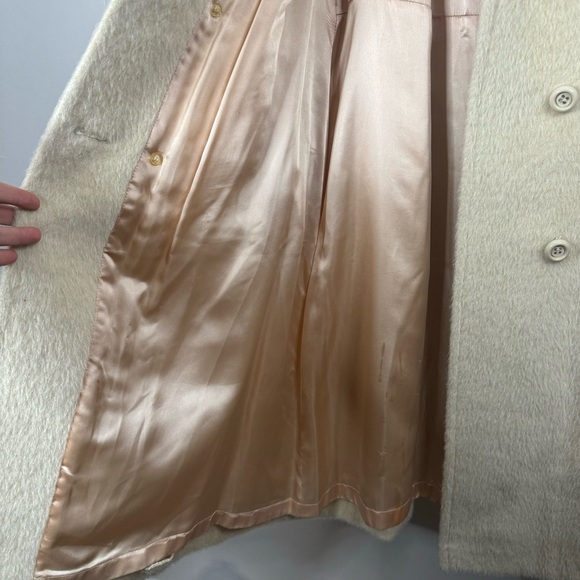 Rawley International Vintage Made in England 100% Mohair Trench Coat Medium - Picture 14 of 16